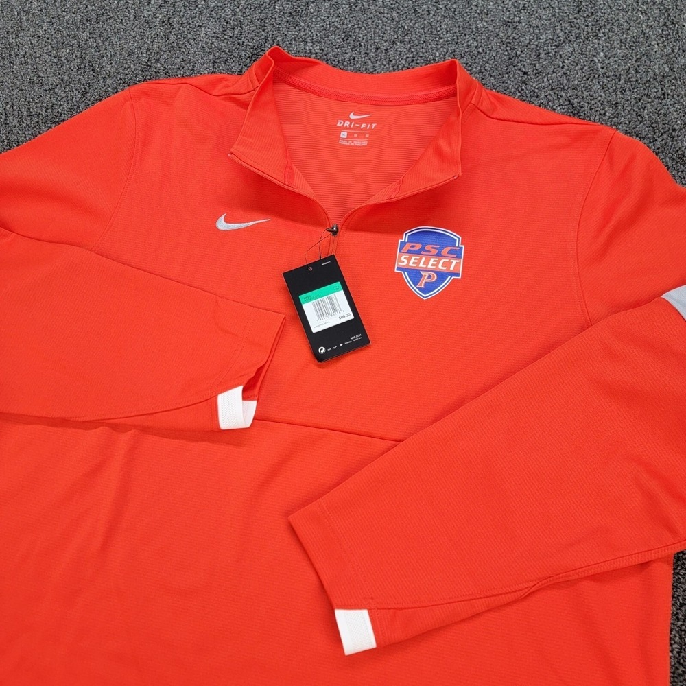 Nike Pullover Mens XL Orange Therma 1/2 Zip PSC Select Iowa Soccer Training